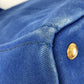 PRADA Tote Bag canvas blue Canapa L