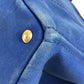 PRADA Tote Bag canvas blue Canapa L