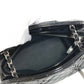 CHANEL Shoulder Bag enamel black Mademoiselle boring bag CC COCO Mark logo Matelasse quilting