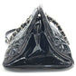 CHANEL Shoulder Bag enamel black Mademoiselle boring bag CC COCO Mark logo Matelasse quilting