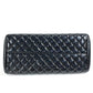 CHANEL Shoulder Bag enamel black Mademoiselle boring bag CC COCO Mark logo Matelasse quilting