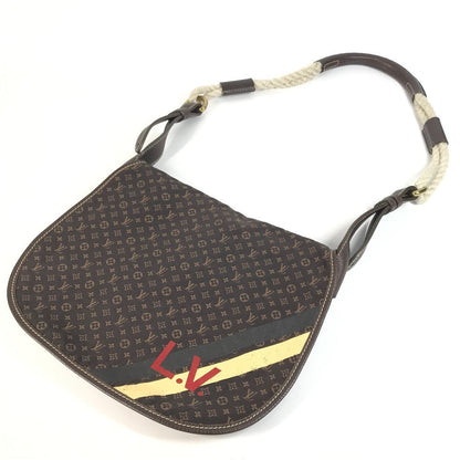 LOUIS VUITTON Shoulder Bag M40021 Monogram Mini-LinCanvas Brown Monogram mini run Aman