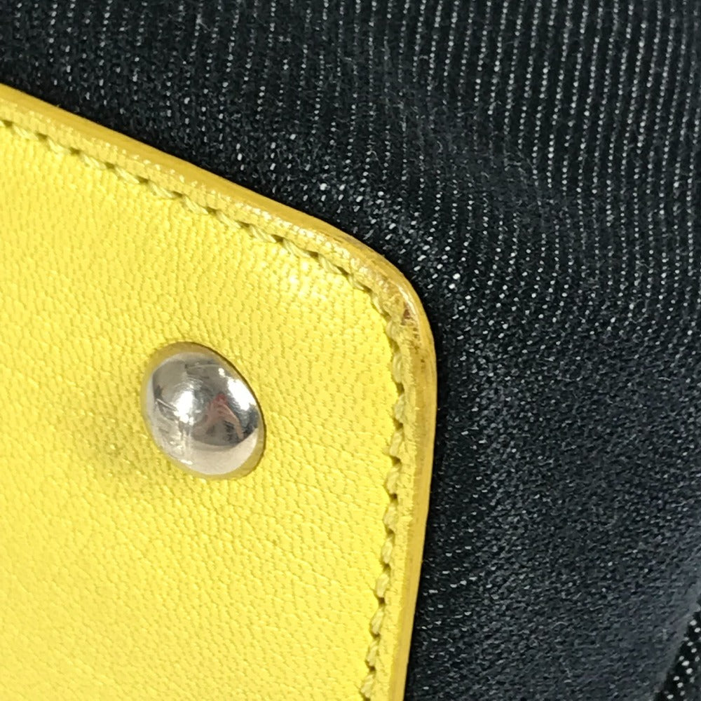 FENDI Handbag 8BH253 Denim, Leather blue Petit Twojours Petit Twojours