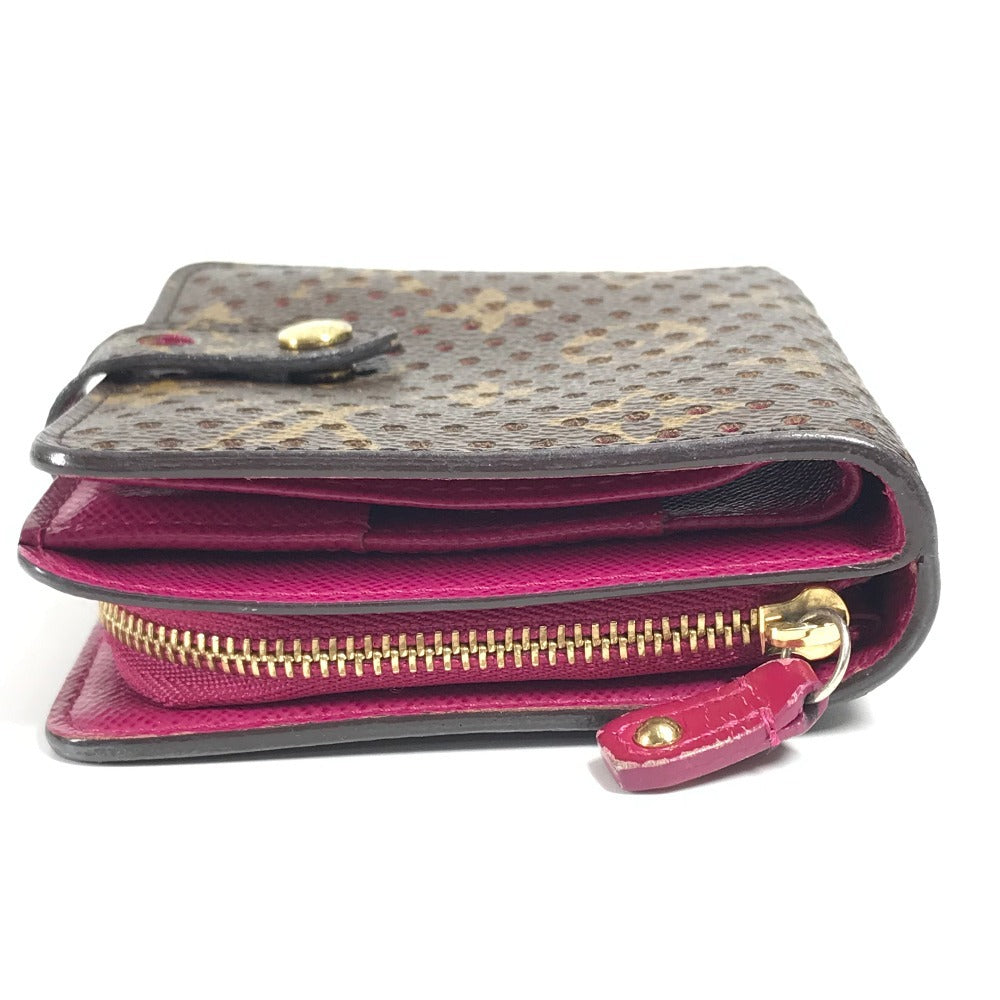 LOUIS VUITTON Folded wallet M95188 Monogram canvas pink Monogram Perfo Compact zip