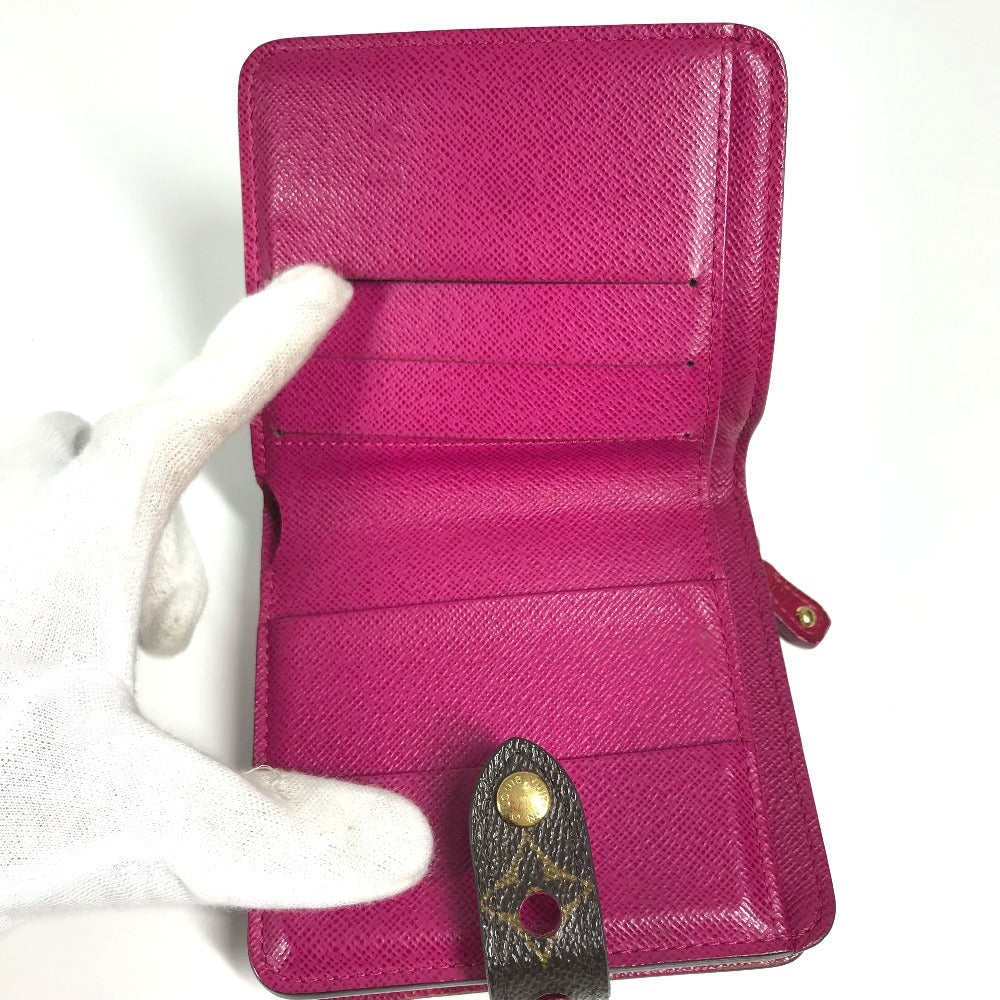 LOUIS VUITTON Folded wallet M95188 Monogram canvas pink Monogram Perfo Compact zip
