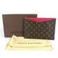 LOUIS VUITTON Clutch bag M60677 Monogram canvas pink Monogram Pochette Palace
