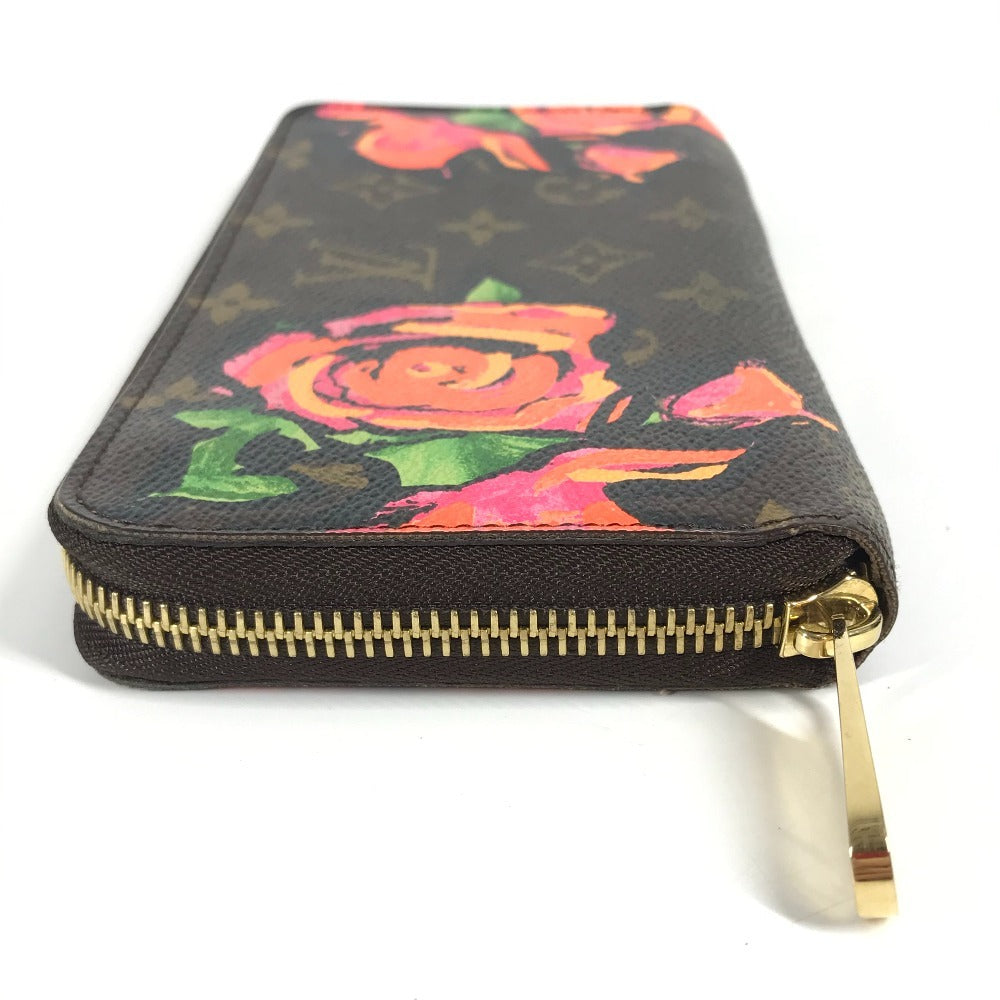 LOUIS VUITTON Long Wallet Purse M93759 Monogram canvas pink Monogram Rose Stephen Sprouse Zippy wallet