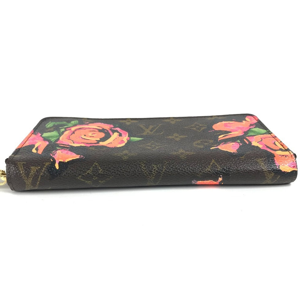LOUIS VUITTON Long Wallet Purse M93759 Monogram canvas pink Monogram Rose Stephen Sprouse Zippy wallet