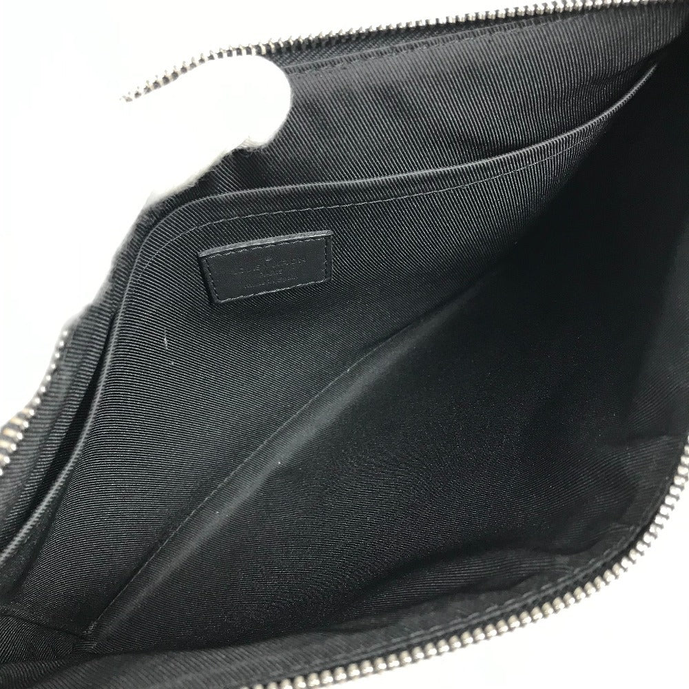 LOUIS VUITTON Clutch bag N60502 Damier Infini Leather , Damier Graphite Canvas black Damier Infinie Graphite Pochette To Go