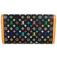 LOUIS VUITTON Long Wallet Purse M92658 Monogram multicolor canvas black Monogram multicolor Porte Tresor International