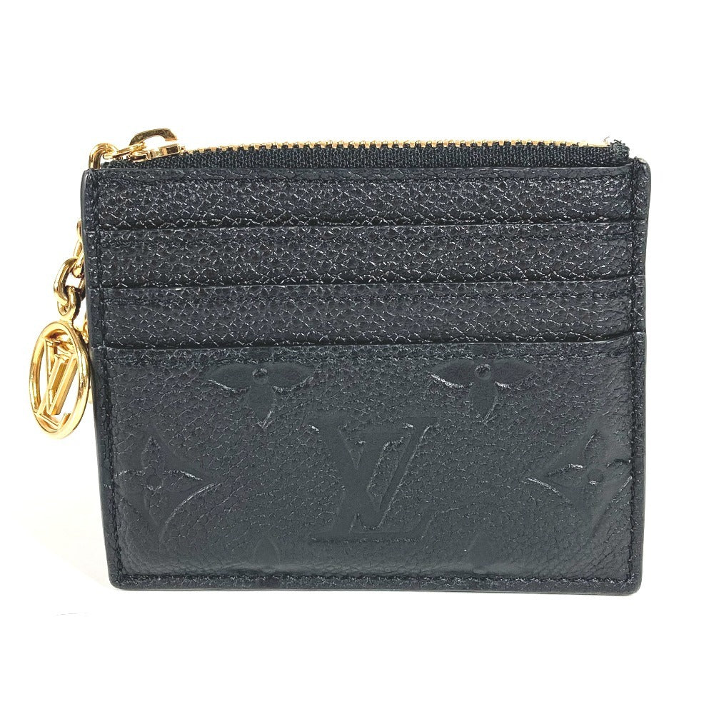 LOUIS VUITTON Coin case M82639 Monogram Ann Platt Leather black Monogram Ann Platt Porto Cult Flora Card Case