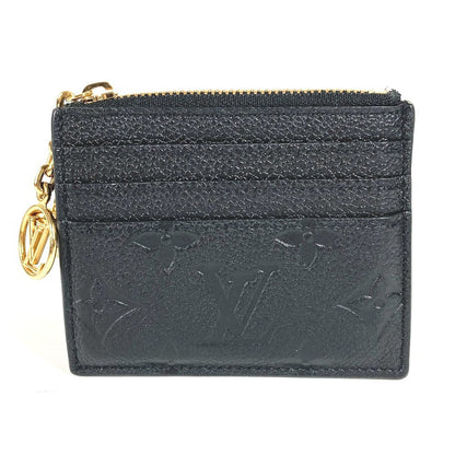 LOUIS VUITTON Coin case M82639 Monogram Ann Platt Leather black Monogram Ann Platt Porto Cult Flora Card Case