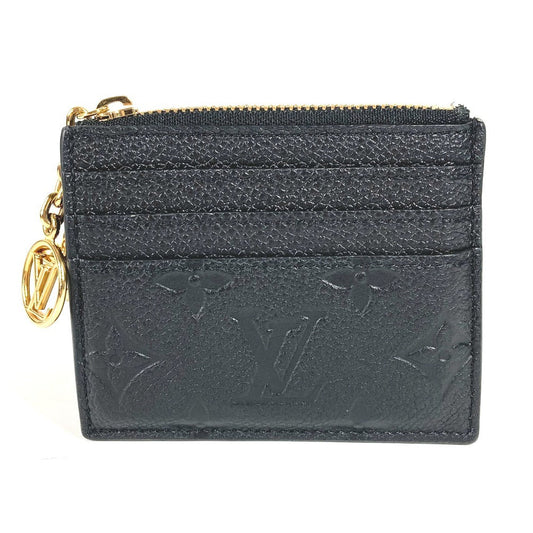 LOUIS VUITTON Coin case M82639 Monogram Ann Platt Leather black Monogram Ann Platt Porto Cult Flora Card Case