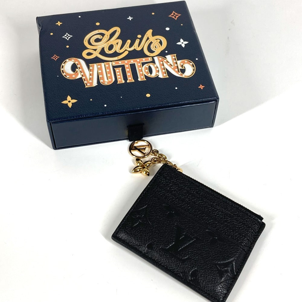 LOUIS VUITTON Coin case M82639 Monogram Ann Platt Leather black Monogram Ann Platt Porto Cult Flora Card Case