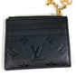 LOUIS VUITTON Coin case M82639 Monogram Ann Platt Leather black Monogram Ann Platt Porto Cult Flora Card Case