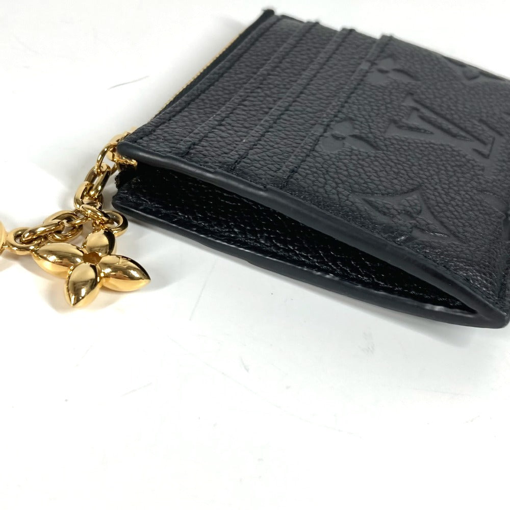 LOUIS VUITTON Coin case M82639 Monogram Ann Platt Leather black Monogram Ann Platt Porto Cult Flora Card Case