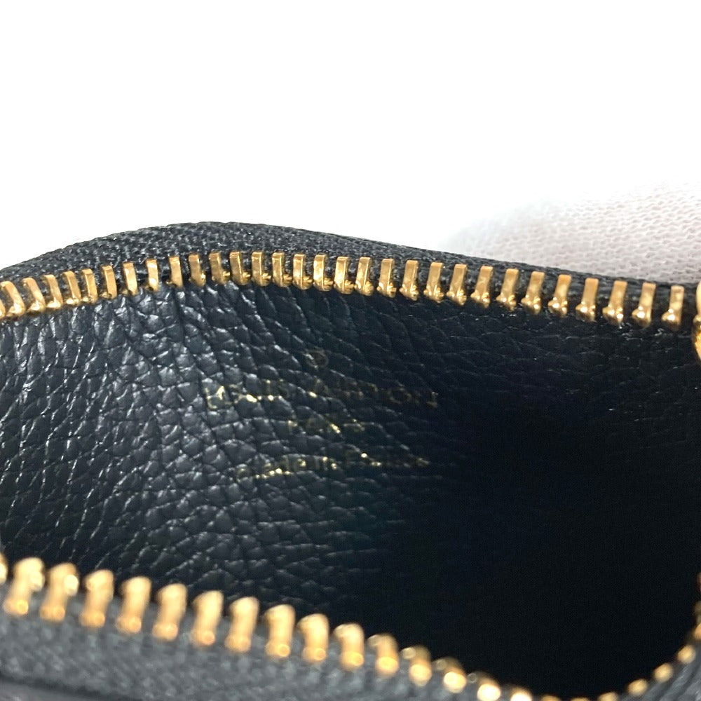 LOUIS VUITTON Coin case M82639 Monogram Ann Platt Leather black Monogram Ann Platt Porto Cult Flora Card Case