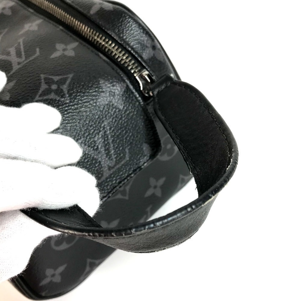 LOUIS VUITTON business bag M46354 leather black Monogram Eclipse Dop kit