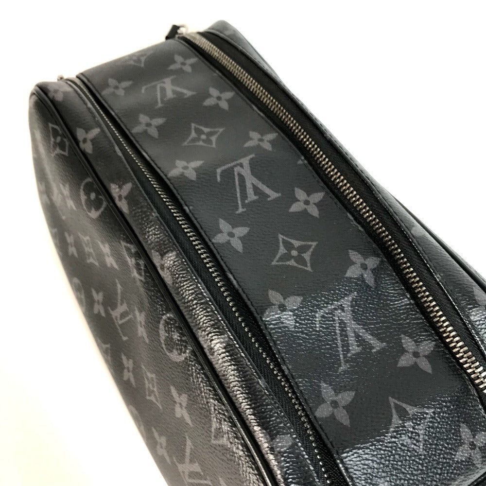 LOUIS VUITTON business bag M46354 leather black Monogram Eclipse Dop kit