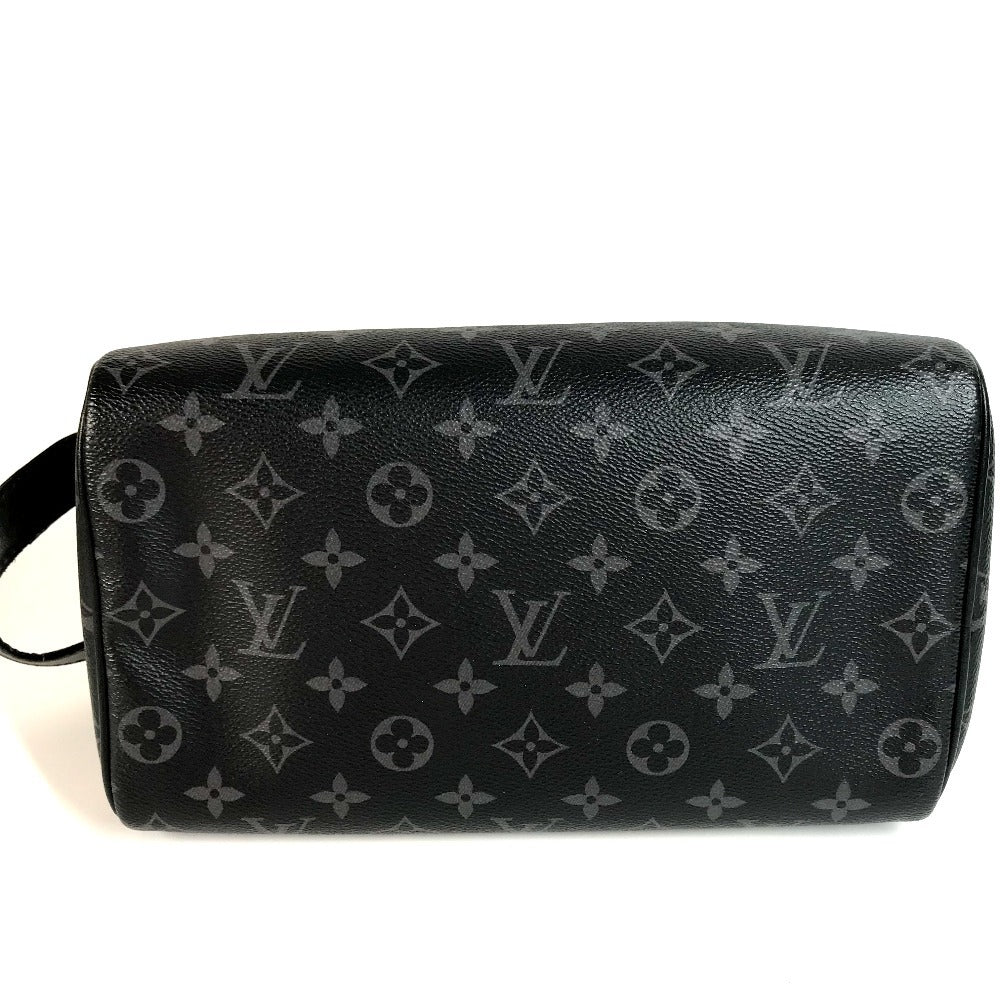 LOUIS VUITTON business bag M46354 leather black Monogram Eclipse Dop kit