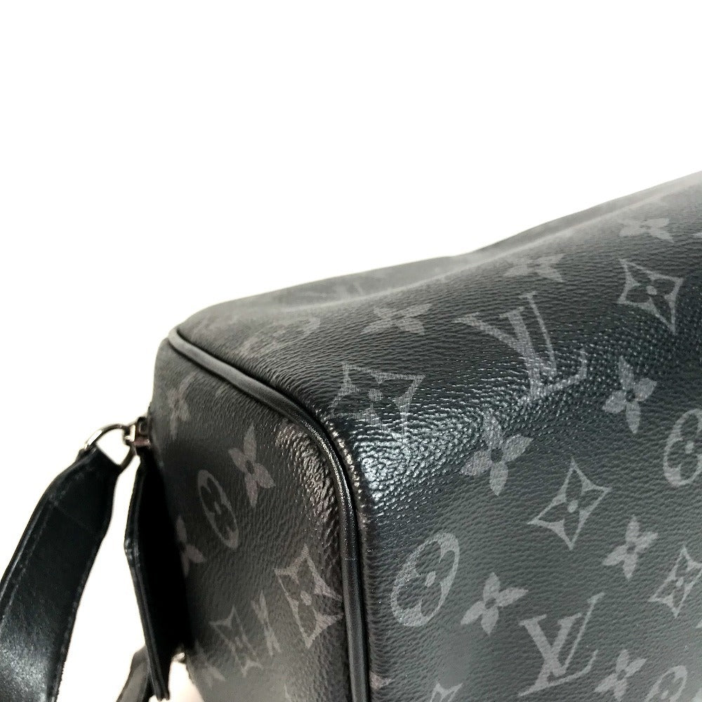 LOUIS VUITTON business bag M46354 leather black Monogram Eclipse Dop kit