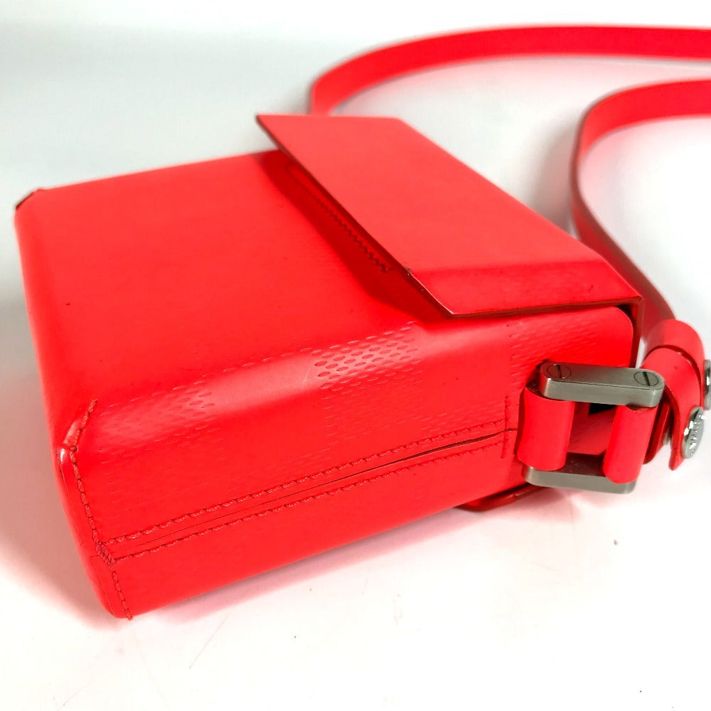 LOUIS VUITTON Shoulder Bag M92160 damier glacé leather Red type Damie Grasset Marty