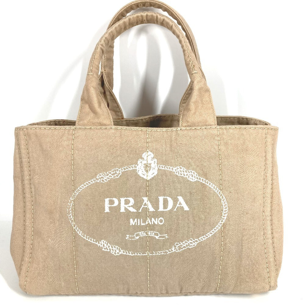 PRADA Handbag B1877B canvas beige Canapa