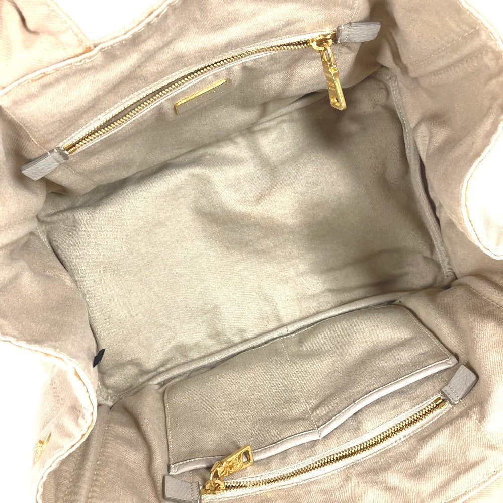 PRADA Handbag B1877B canvas beige Canapa