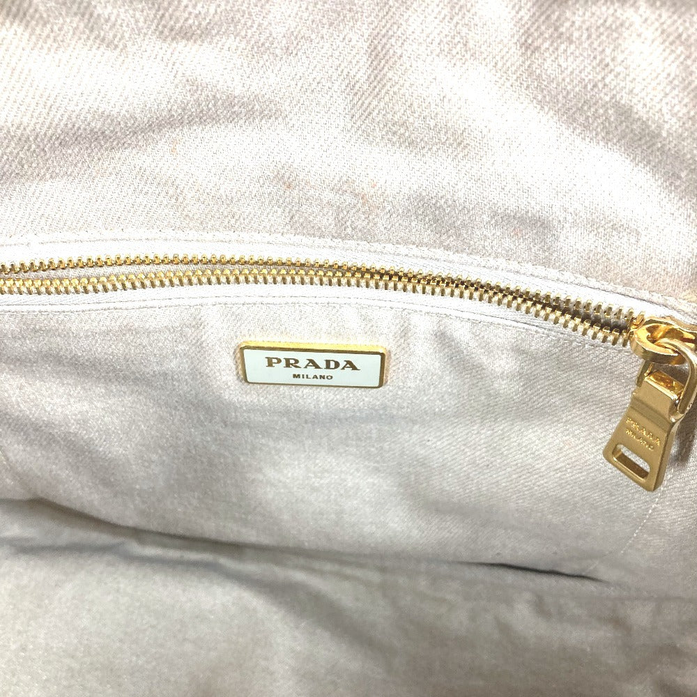 PRADA Handbag B1877B canvas beige Canapa