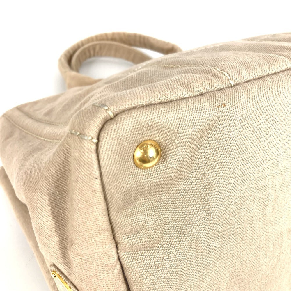 PRADA Handbag B1877B canvas beige Canapa