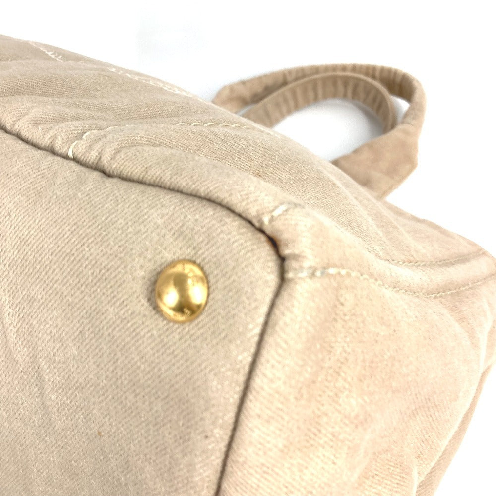 PRADA Handbag B1877B canvas beige Canapa