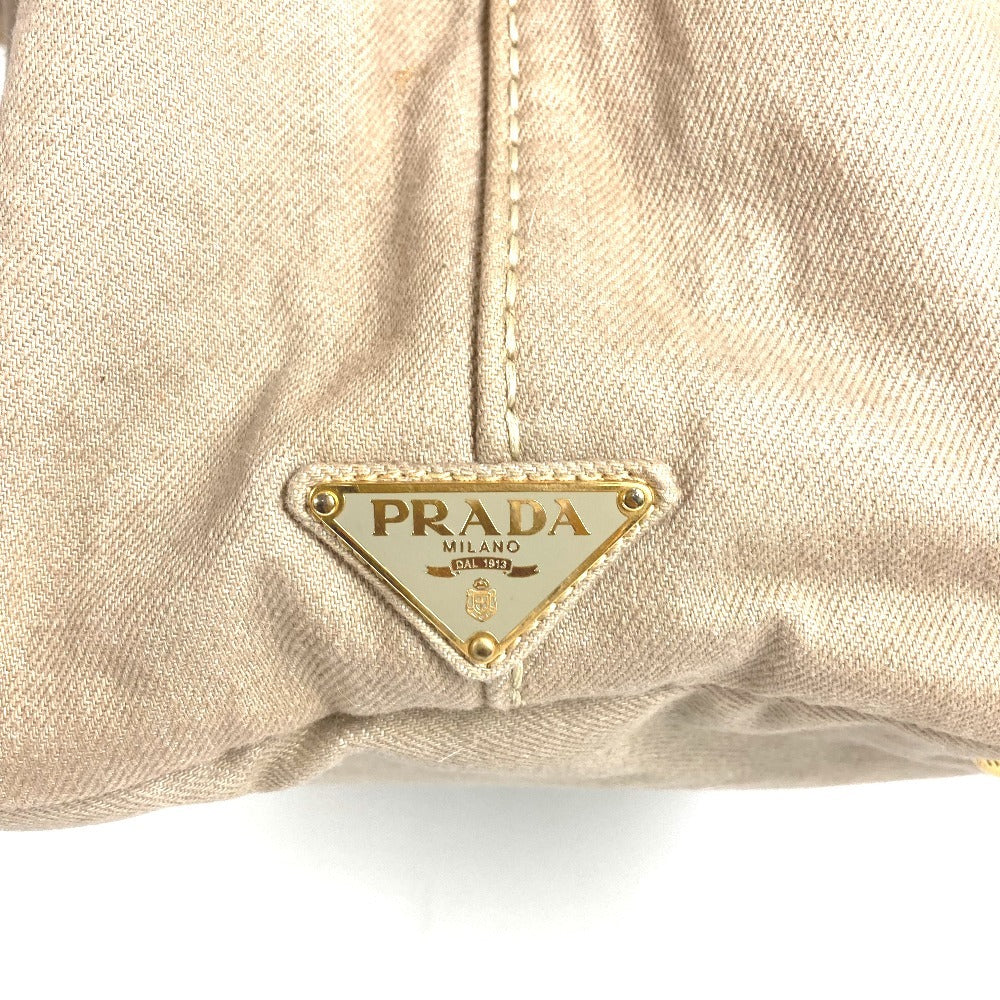 PRADA Handbag B1877B canvas beige Canapa