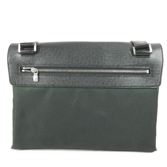 LOUIS VUITTON Shoulder Bag M30882 Nylon canvas, Taiga leather khaki Taiga Saratov GM Saratov GM