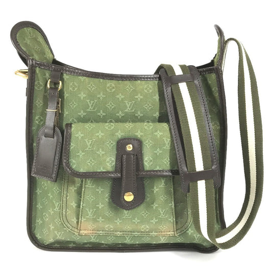LOUIS VUITTON Shoulder Bag M92322 Monogram mini canvas Green type Monogram mini Besace Mary Kate