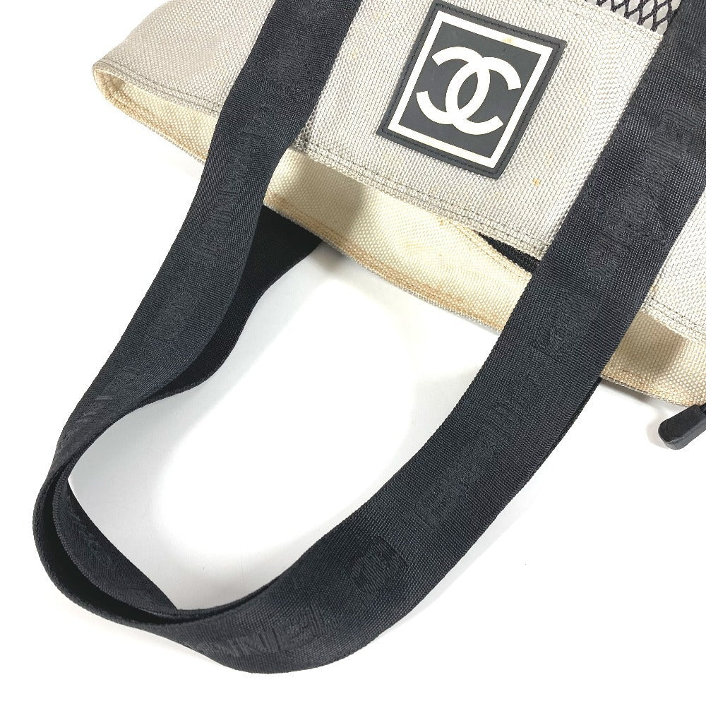 CHANEL Shoulder Bag Nylon black Sports CC COCO Mark logo mesh