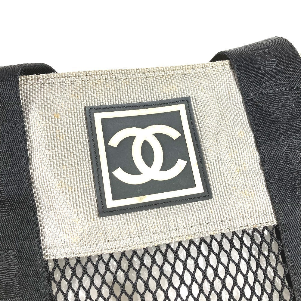 CHANEL Shoulder Bag Nylon black Sports CC COCO Mark logo mesh