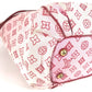 LOUIS VUITTON Shoulder Bag M95984 Leather / canvas pink Beach Line Monogram Cabas Ipanema PM Cabas Ipanema PM