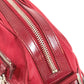 PRADA Shoulder Bag Leather / nylon Red Triangle logo plate