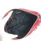 PRADA Shoulder Bag Leather / nylon Red Triangle logo plate