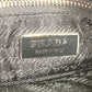 PRADA Shoulder Bag Leather / nylon Red Triangle logo plate