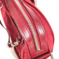 PRADA Shoulder Bag Leather / nylon Red Triangle logo plate