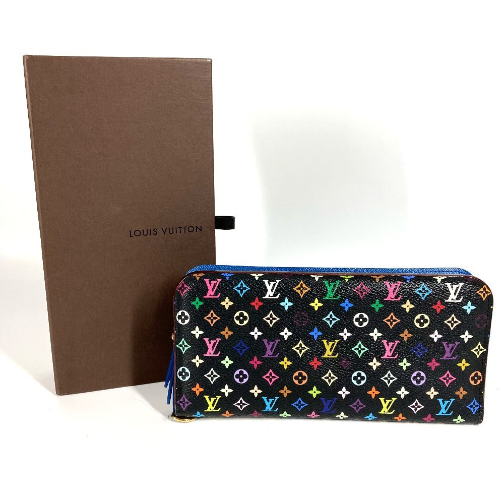 LOUIS VUITTON Long Wallet Purse M60446 Monogram multicolor canvas black Monogram multicolor Portefeuille Ansolit