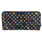 LOUIS VUITTON Long Wallet Purse M60446 Monogram multicolor canvas black Monogram multicolor Portefeuille Ansolit