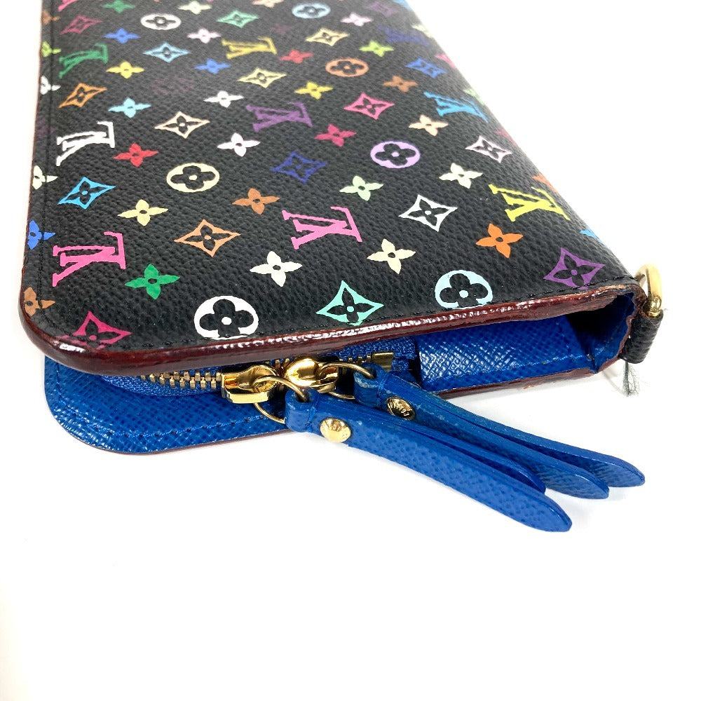 LOUIS VUITTON Long Wallet Purse M60446 Monogram multicolor canvas black Monogram multicolor Portefeuille Ansolit