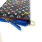 LOUIS VUITTON Long Wallet Purse M60446 Monogram multicolor canvas black Monogram multicolor Portefeuille Ansolit