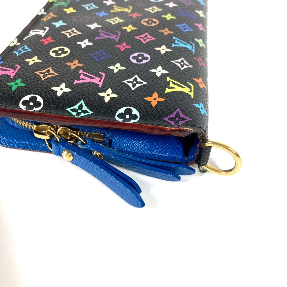 LOUIS VUITTON Long Wallet Purse M60446 Monogram multicolor canvas black Monogram multicolor Portefeuille Ansolit
