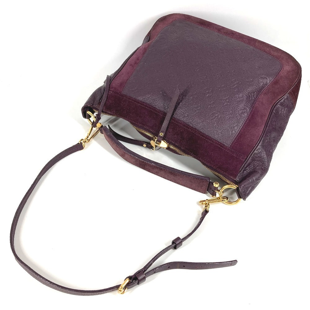 LOUIS VUITTON Shoulder Bag M40583 Monogram Ann Platt Leather purple Monogram Ann Platt Oda Shoes PM Oda Shoes PM