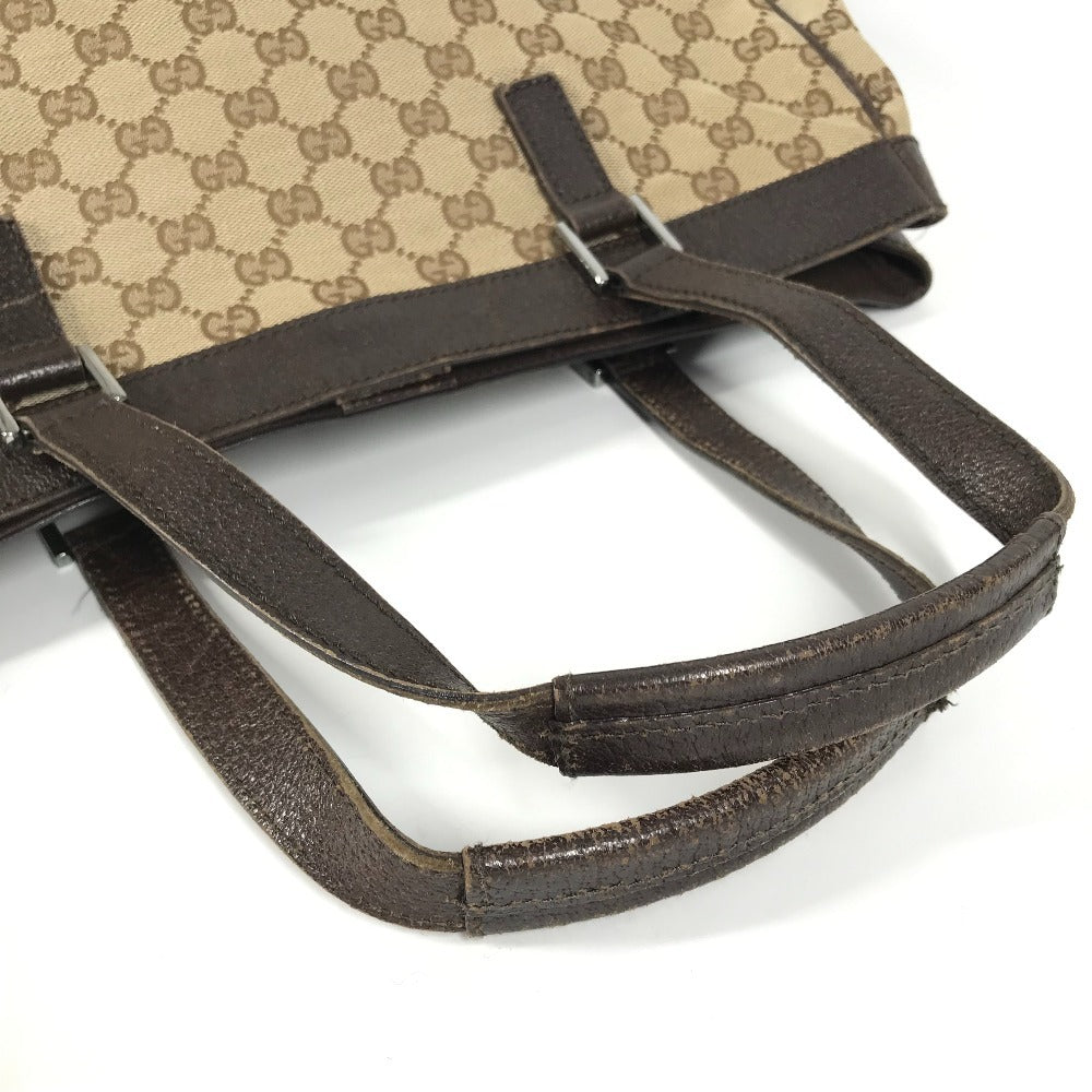 GUCCI Shoulder Bag 152601 GG canvas / leather beige GG logo