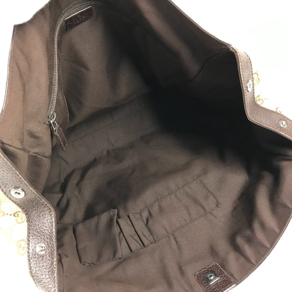 GUCCI Shoulder Bag 152601 GG canvas / leather beige GG logo