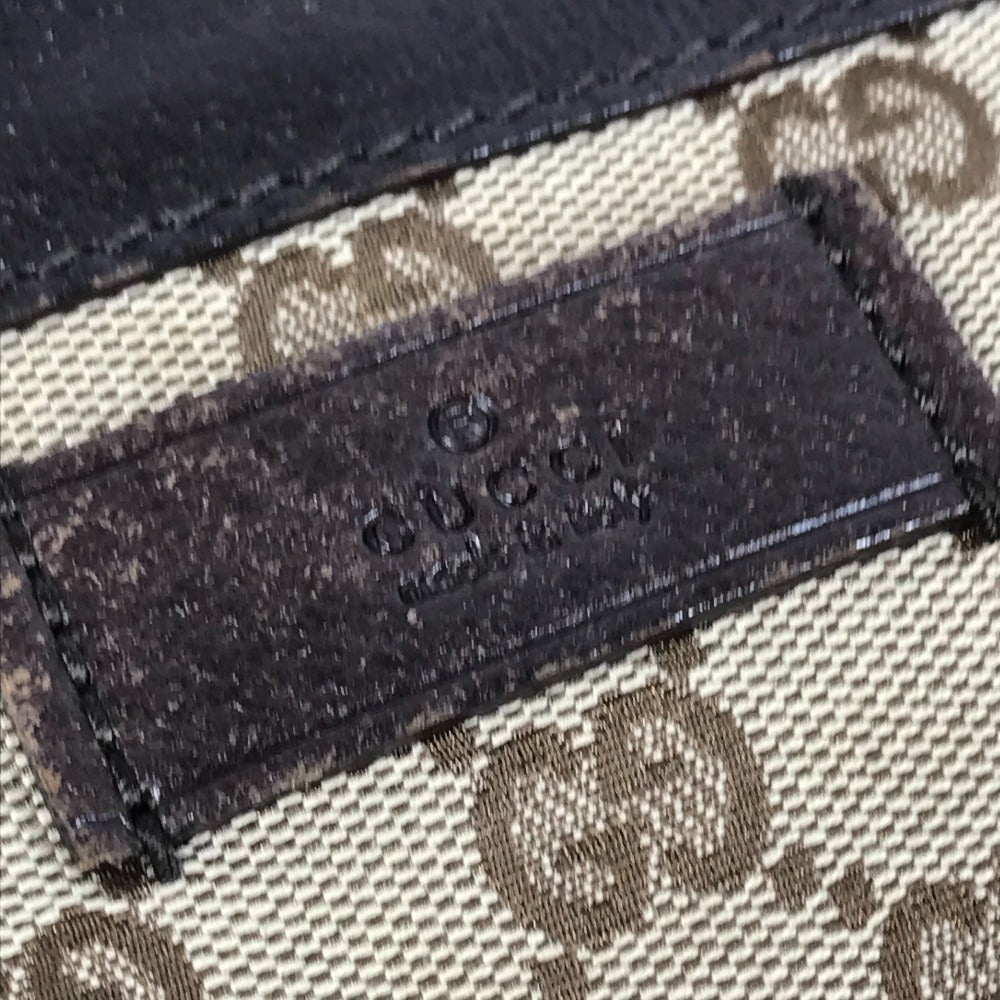 GUCCI Shoulder Bag 152601 GG canvas / leather beige GG logo